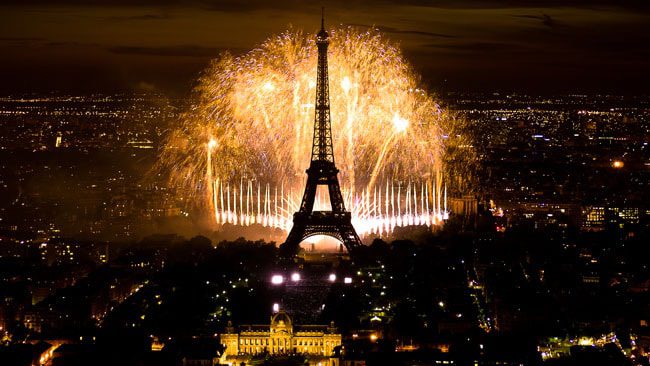 Bastille fireworks