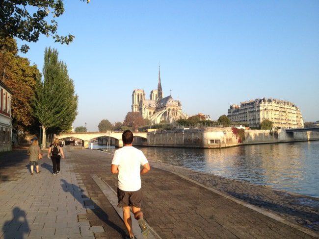 Morning run on Seine
