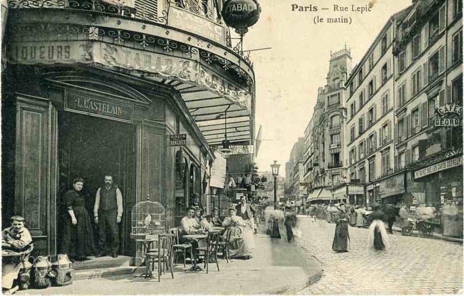 Typical Montmartre in Paris