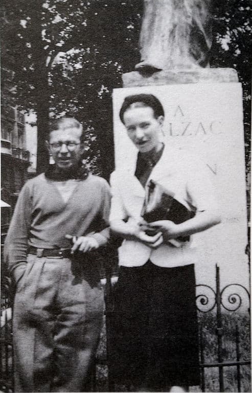 Simone de Beauvoir with Jean-Paul Sartre