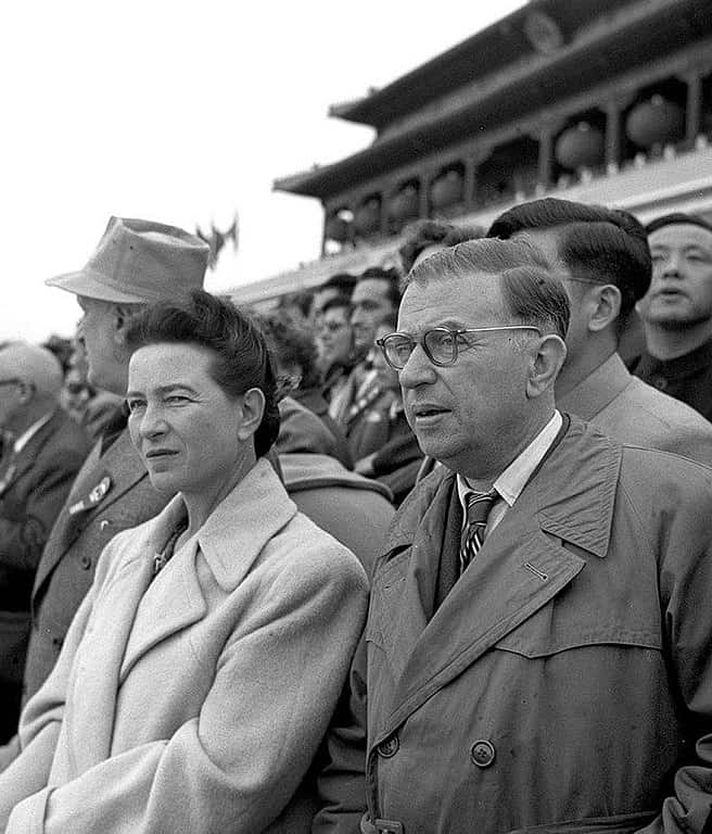 Simone de Beauvoir with Jean-Paul Sartre