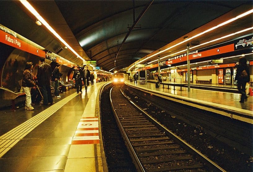 Barcelona Metro station.