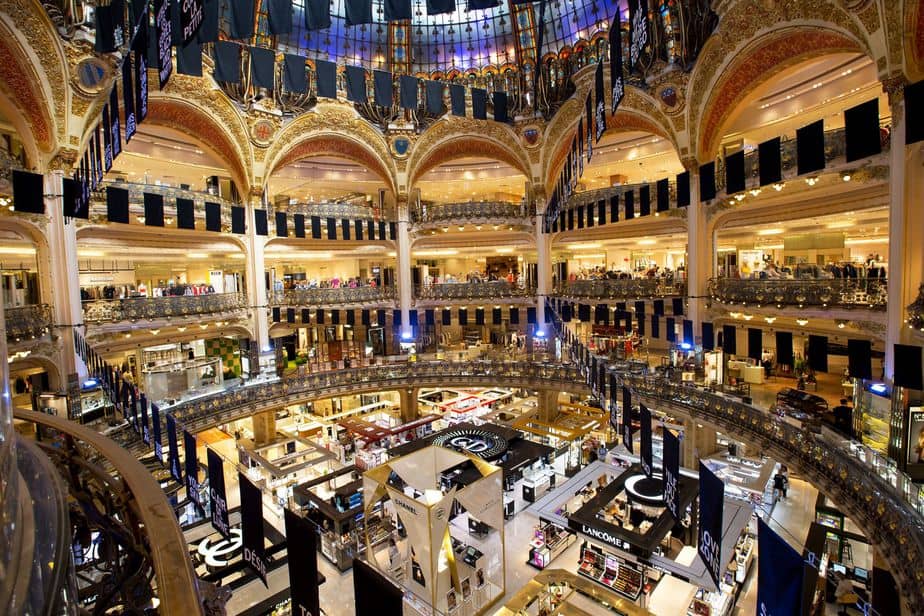 Paris - Shopping at the Galeries Lafayette, Galeries LaFaye…