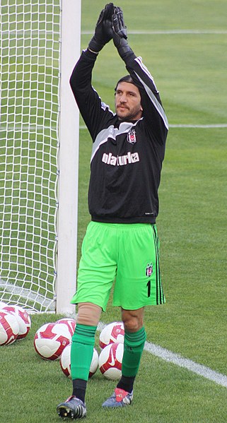 Photo of Rüştü Reçber in Beşiktaş jersey