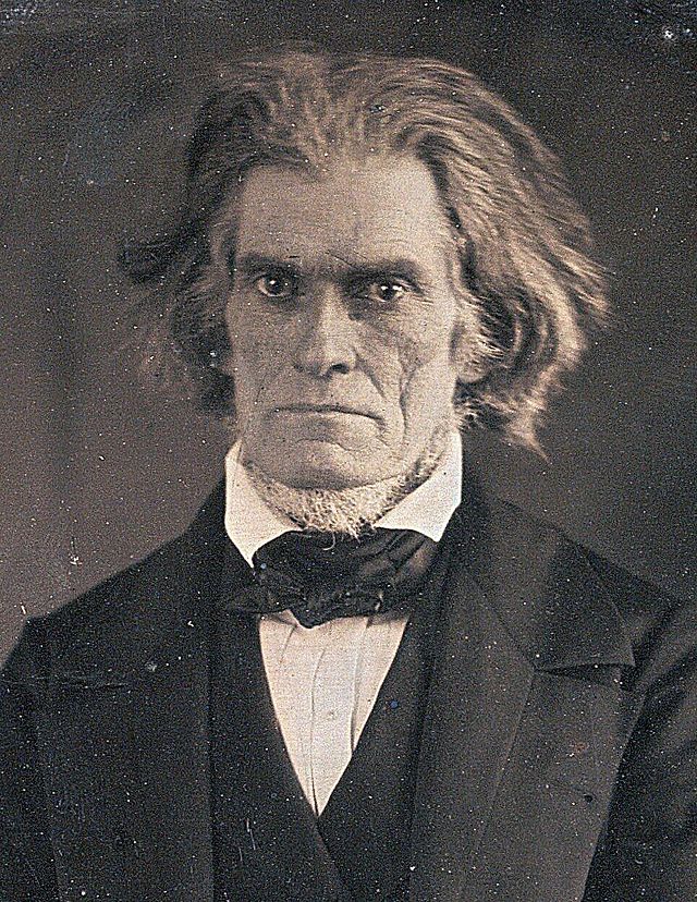 A portrait of The cast Iron man, John C. Calhoun