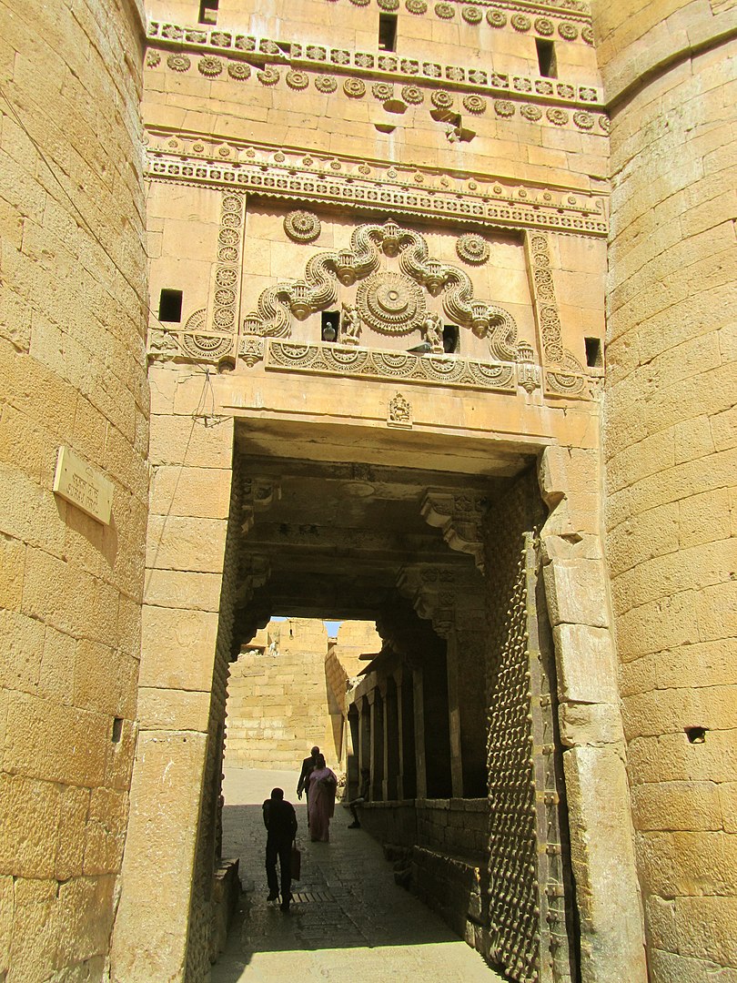 Suraj pol is one of the three gates of the Jaisalme Fort.