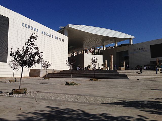 A picture of Zeugma museum