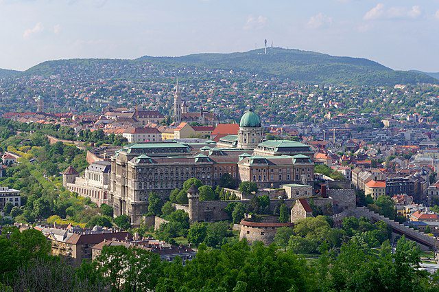 A picture of View of Buda Castle from Gellért Hill in Budapest