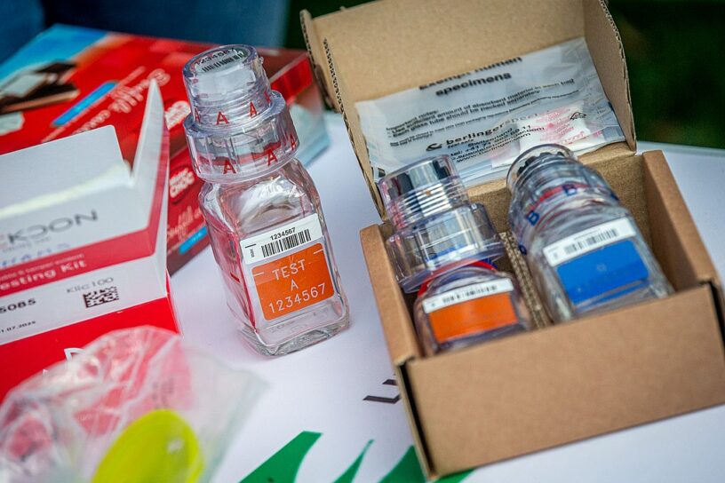 Berlinger doping sample bottles Bereg Kit
