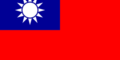 Taiwanese flag, which is also known as the Republic of China