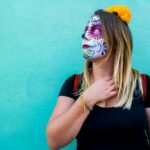 Emily Luxton at dia de los muertos Oaxaca Mexico