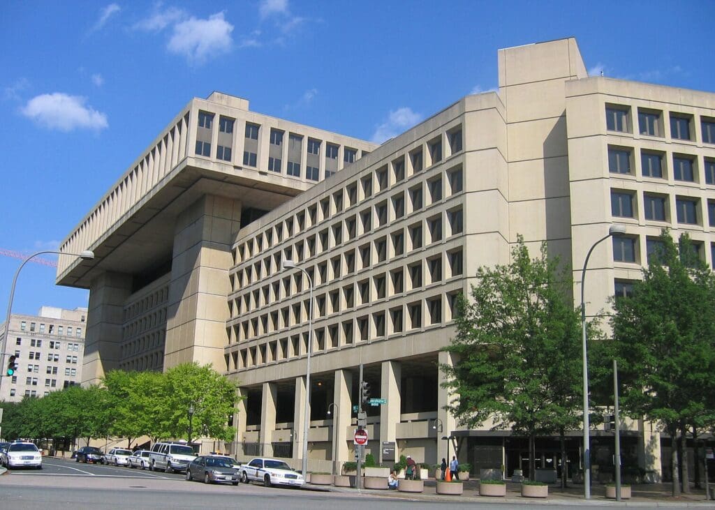 J. Edgar Hoover Building, the headquarters of the Federal Bureau of Investigation