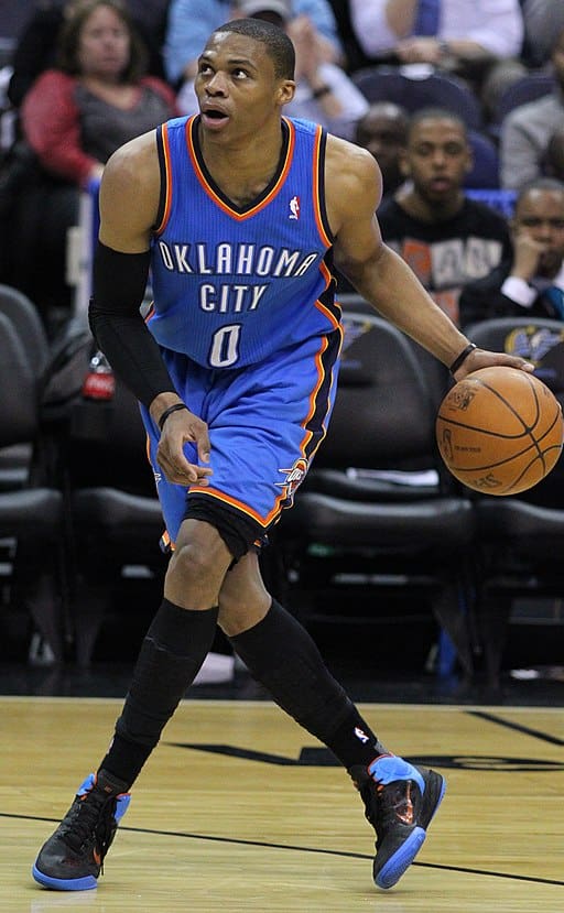 Which basketball shoes are the most popular in Oklahoma City  Thunder team