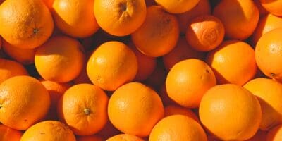 Fresh oranges from a Farmer's Market in California