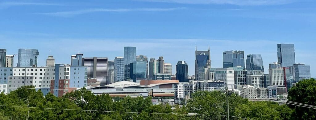 Nashville Skyline from Ft Negly- June 2022