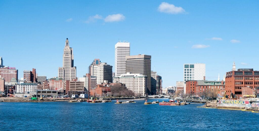 Providence Rhode Island skyline in 2017