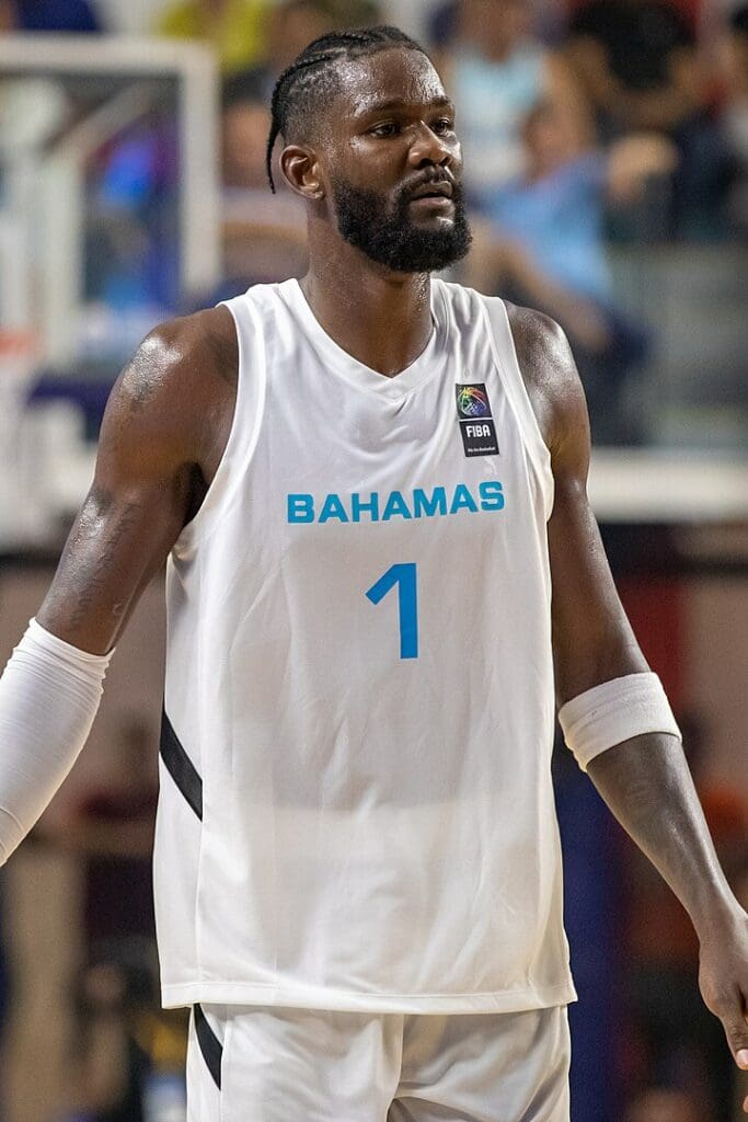 Deande Ayton Playing for The Bahamas in 2023 Pre-Olympic Qualifiers in Argentina