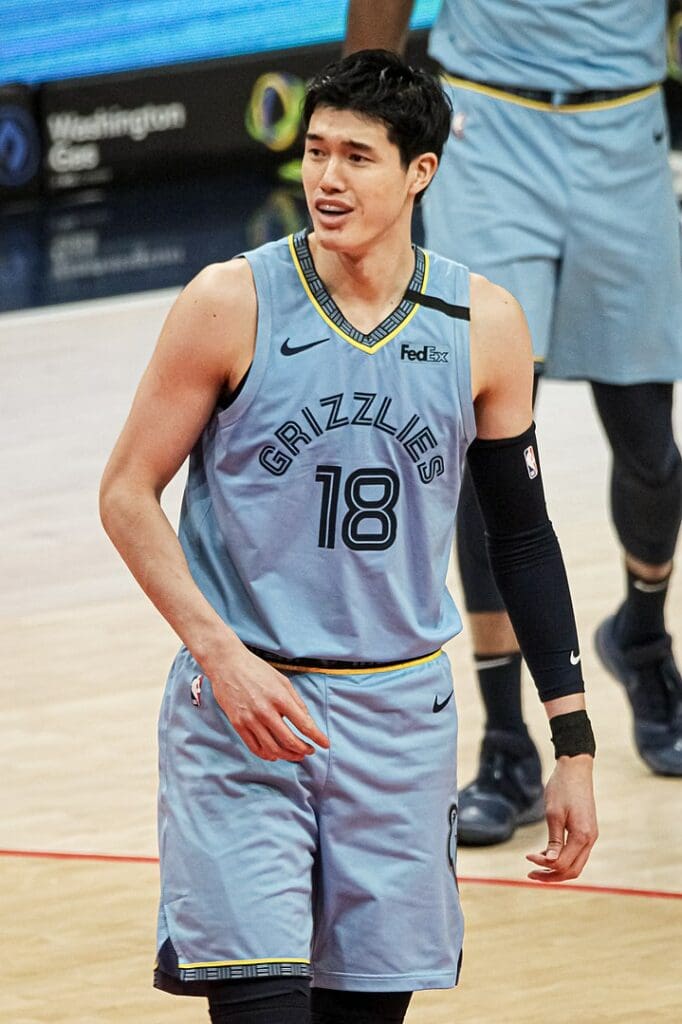 Yuta Watanabe #18 Memphis Grizzlies Capital One Arena Wizards v. Grizzlies