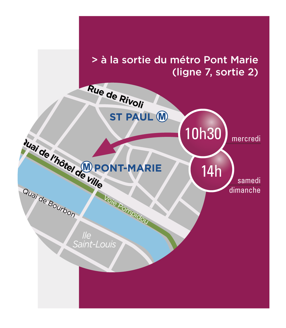Plan du point de rdv visite du Marais