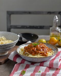 Spaghetti cooking class