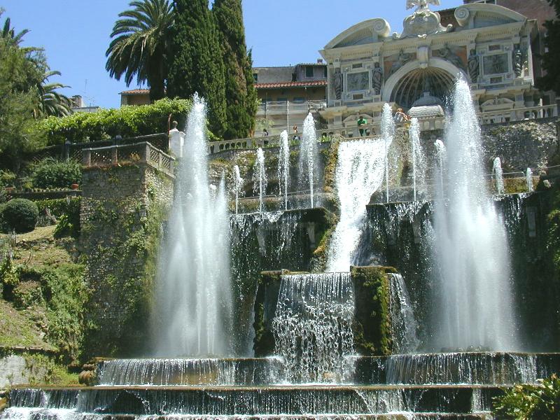 The fountain of Neptune at Villa d'Este in Tivoli