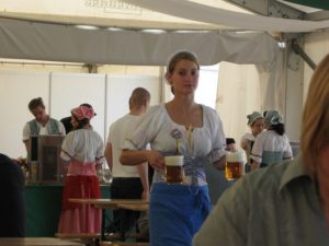 Waitress at Czech Beer Festival