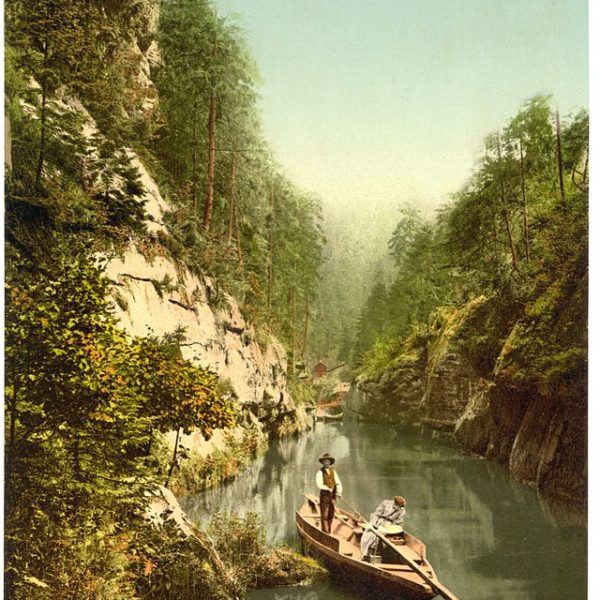 Canyon of Kamenice River, Kamenice Gorge