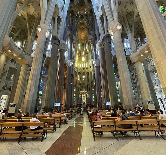 Sagrada Familia inside View Benches