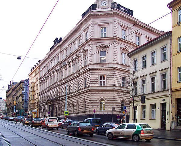 Ječná street in New Town, Prague
