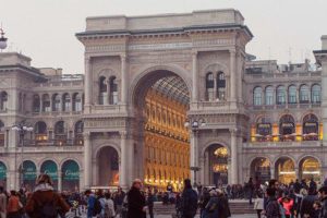 Entrance to Galleria Vittorio Emanuele II