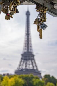 The Eiffel Tower and the locks